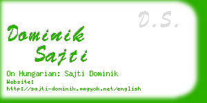 dominik sajti business card
